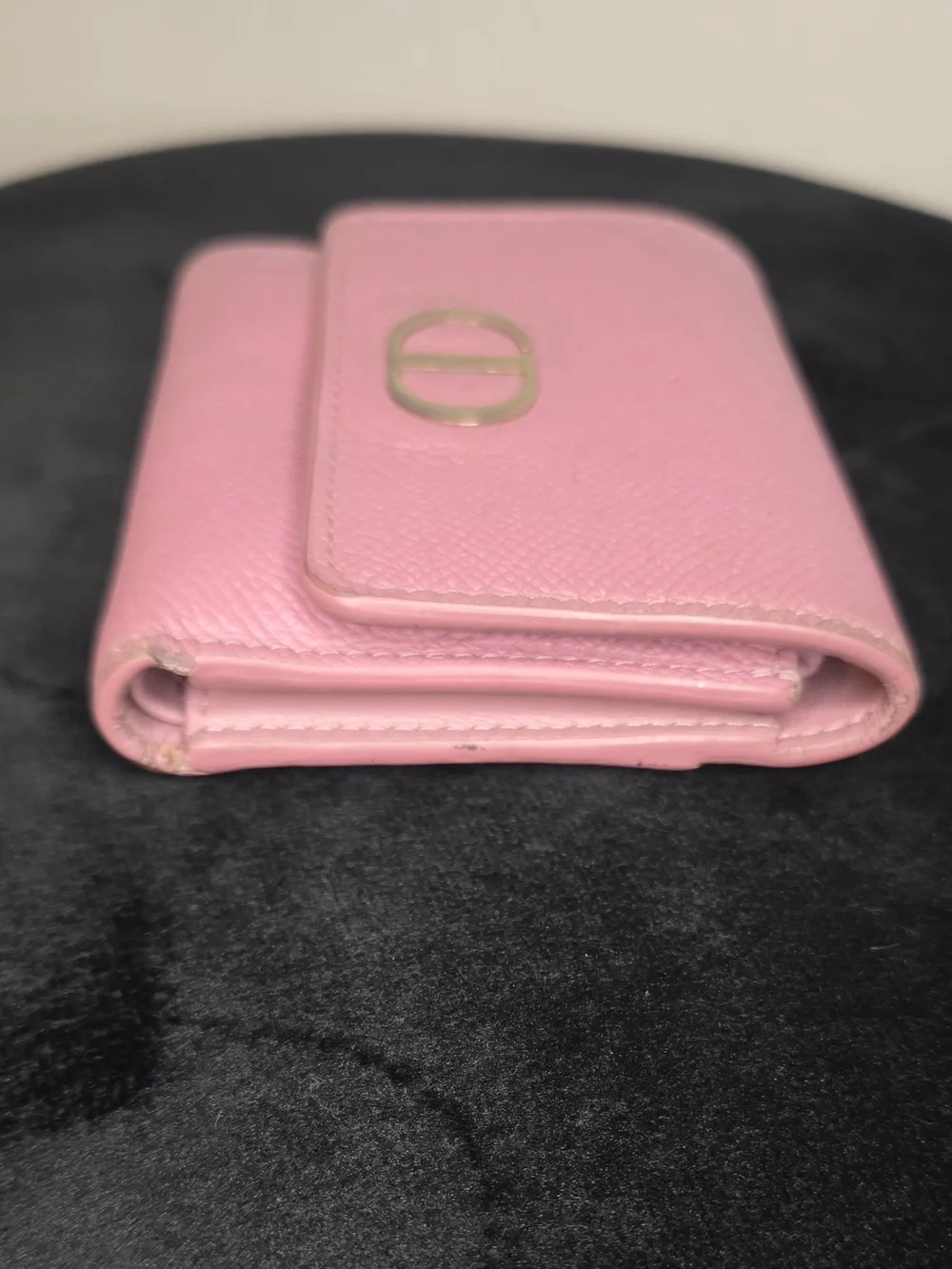 Christian Dior Montaigne  Lotus Pink Trifold Compact Wallet Authentic 💕